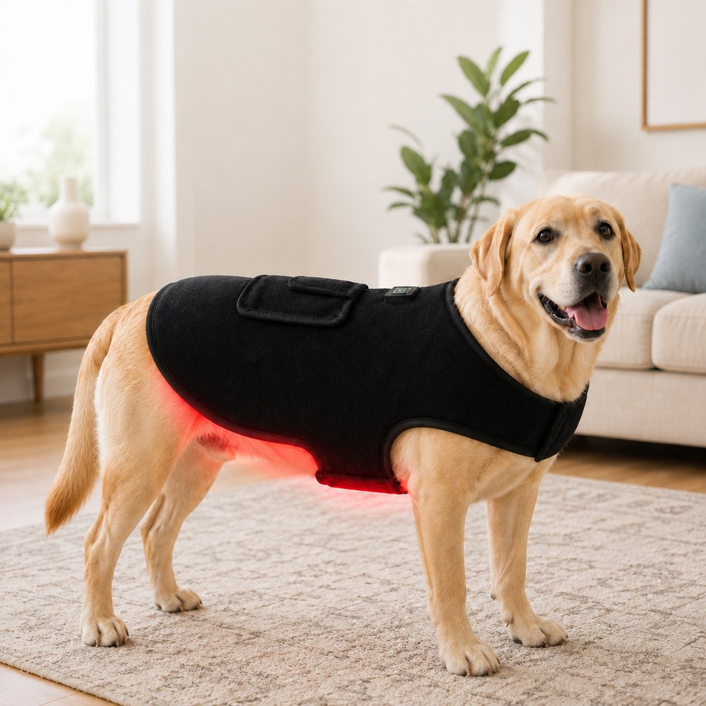Red Light Pet Vest – Back, Hip & Joint Comfort
