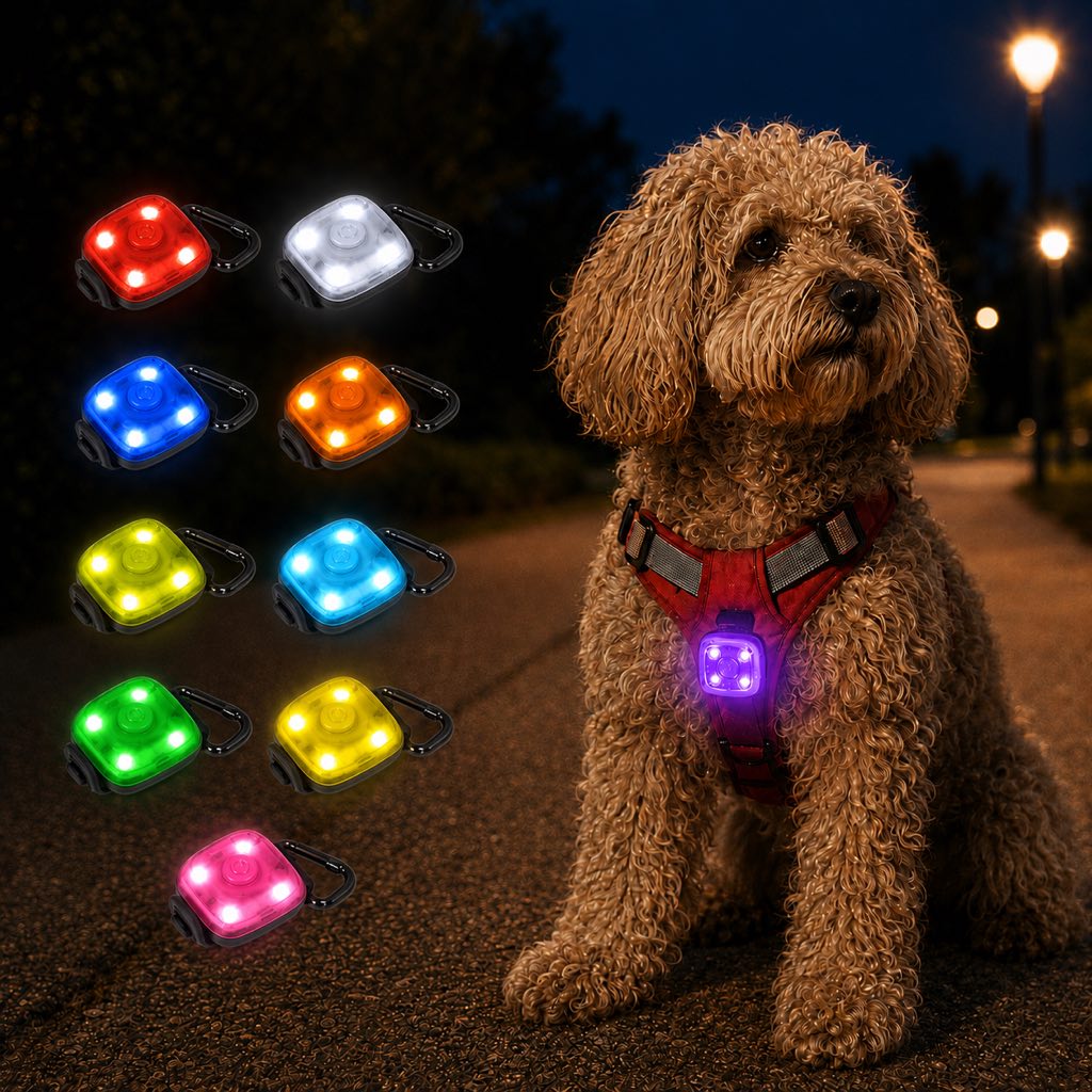 Clip-On Pet Safety Light – Stay Visible After Dark
