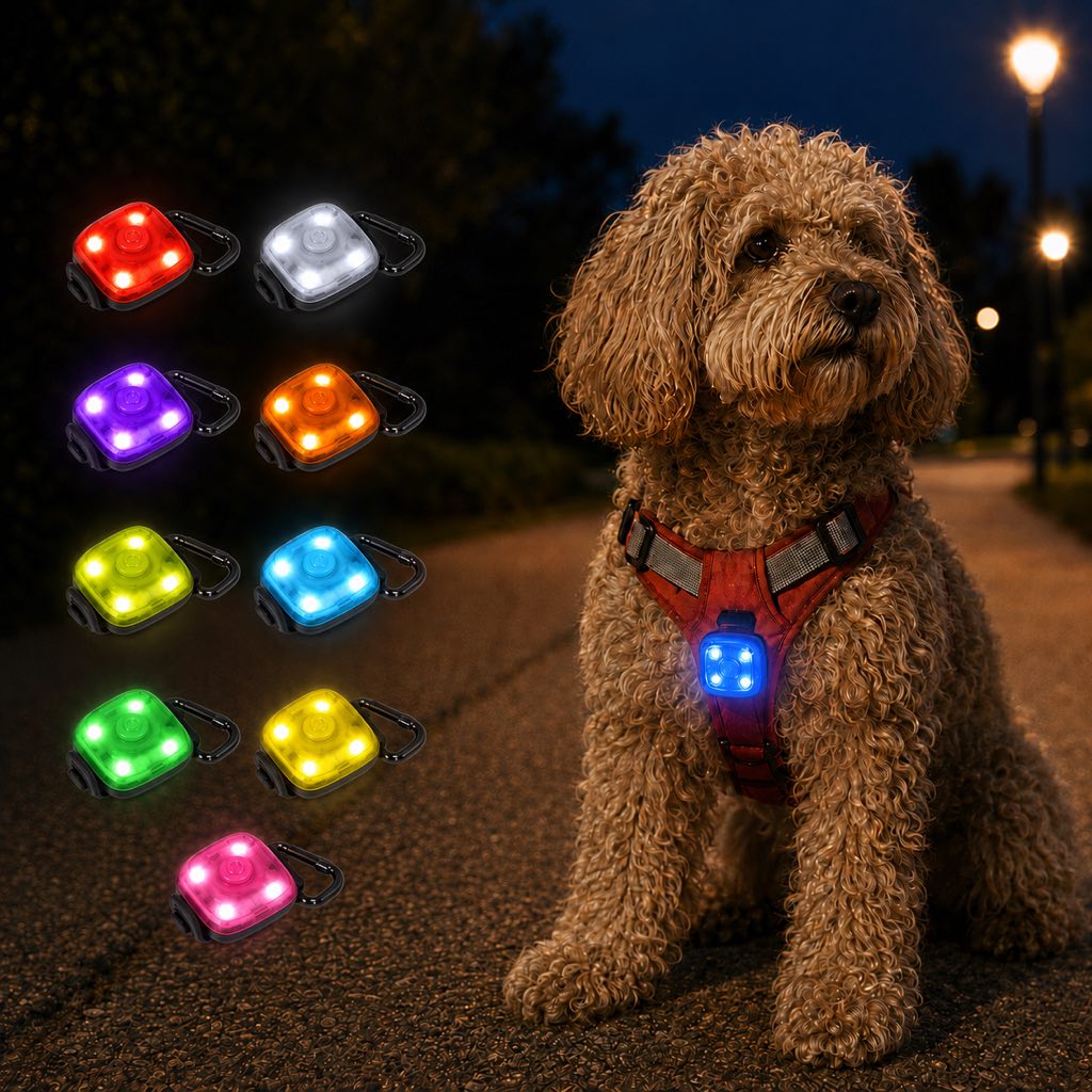Clip-On Pet Safety Light – Stay Visible After Dark