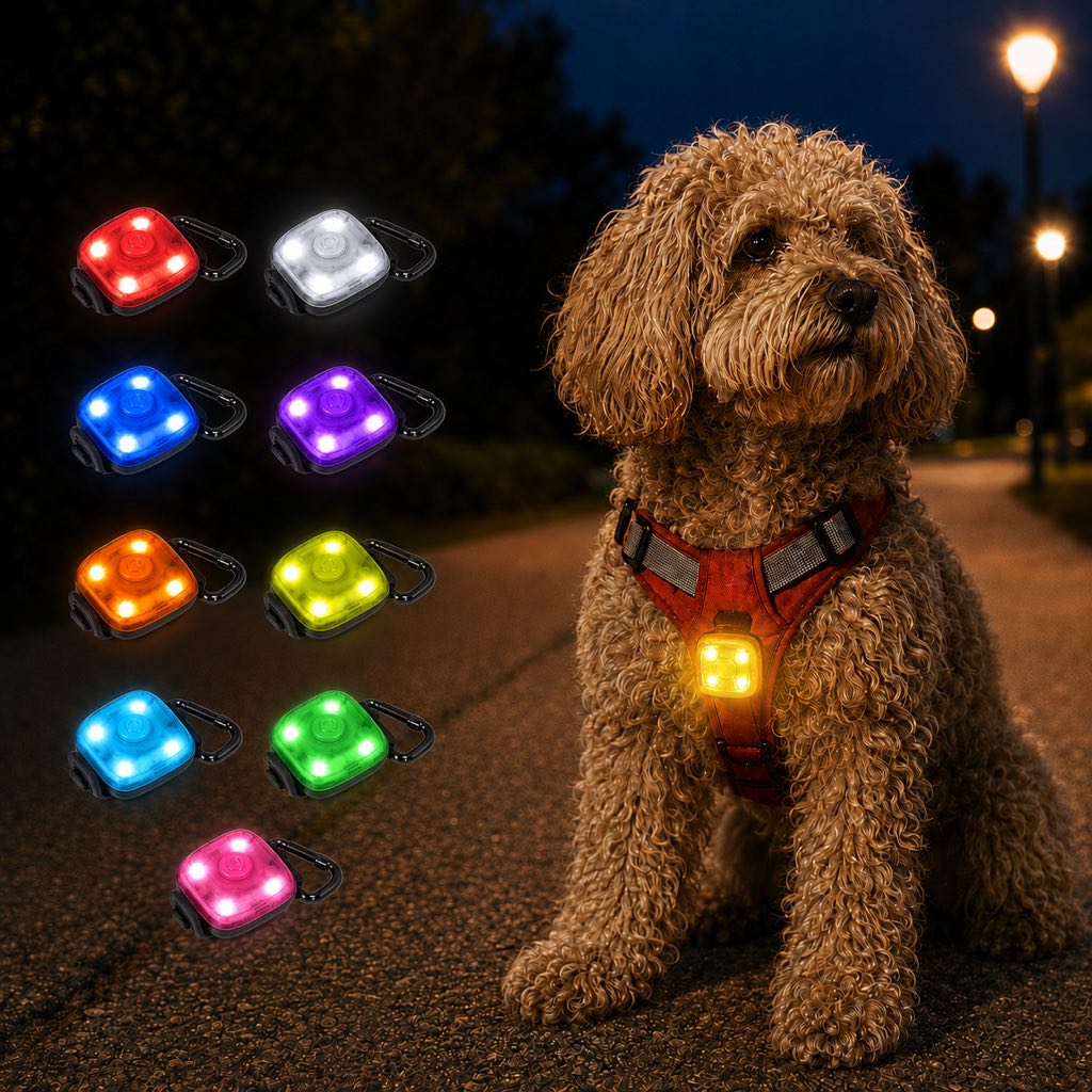 Clip-On Pet Safety Light – Stay Visible After Dark