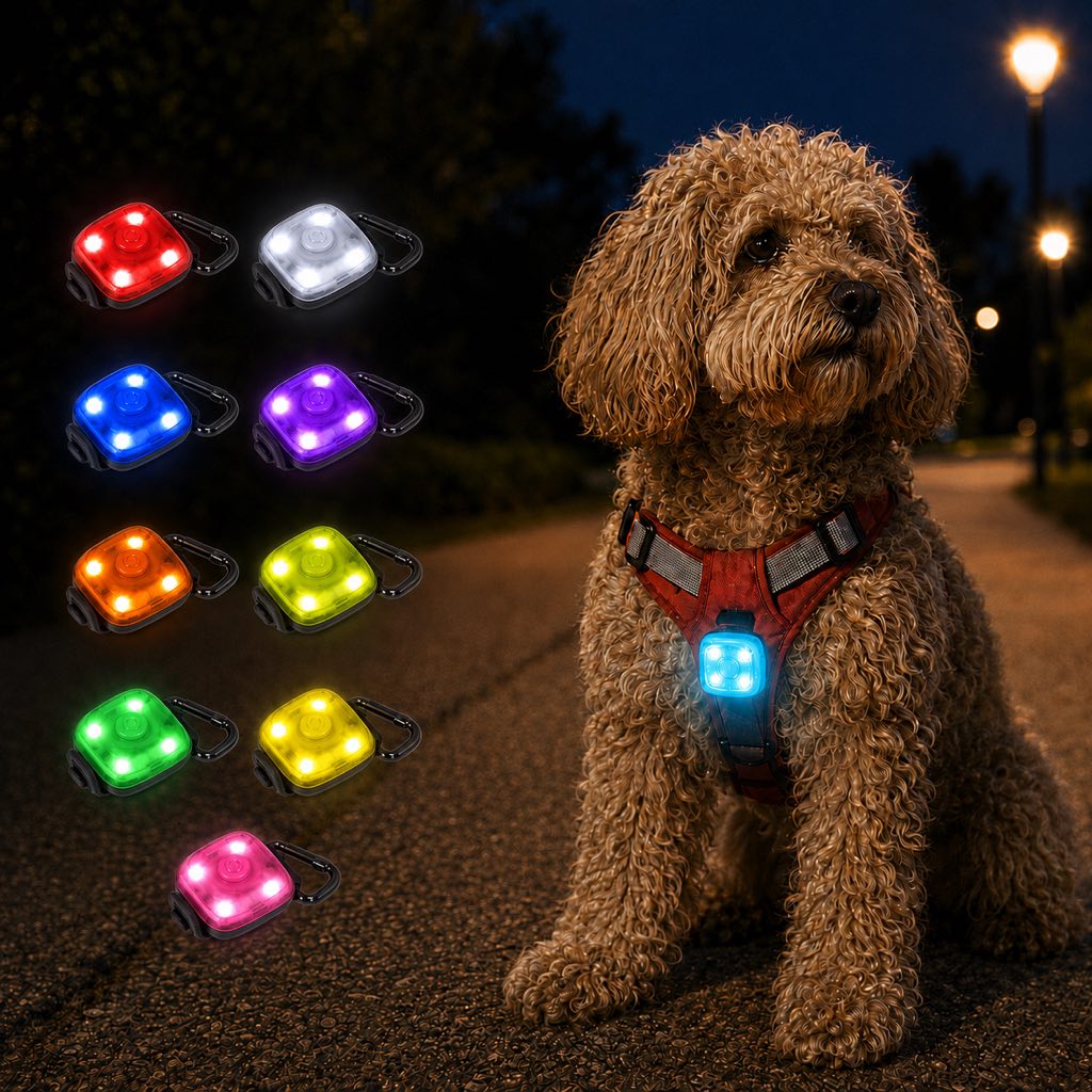Clip-On Pet Safety Light – Stay Visible After Dark