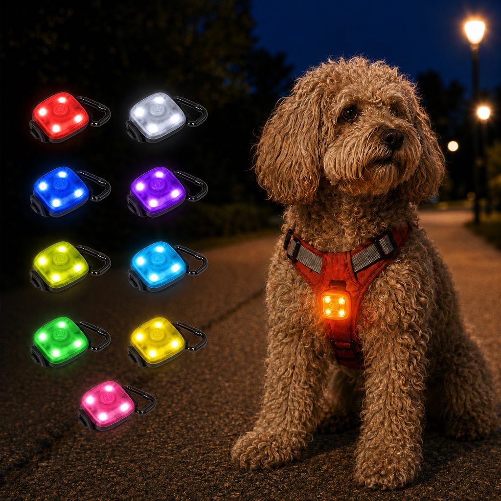 Clip-On Pet Safety Light – Stay Visible After Dark