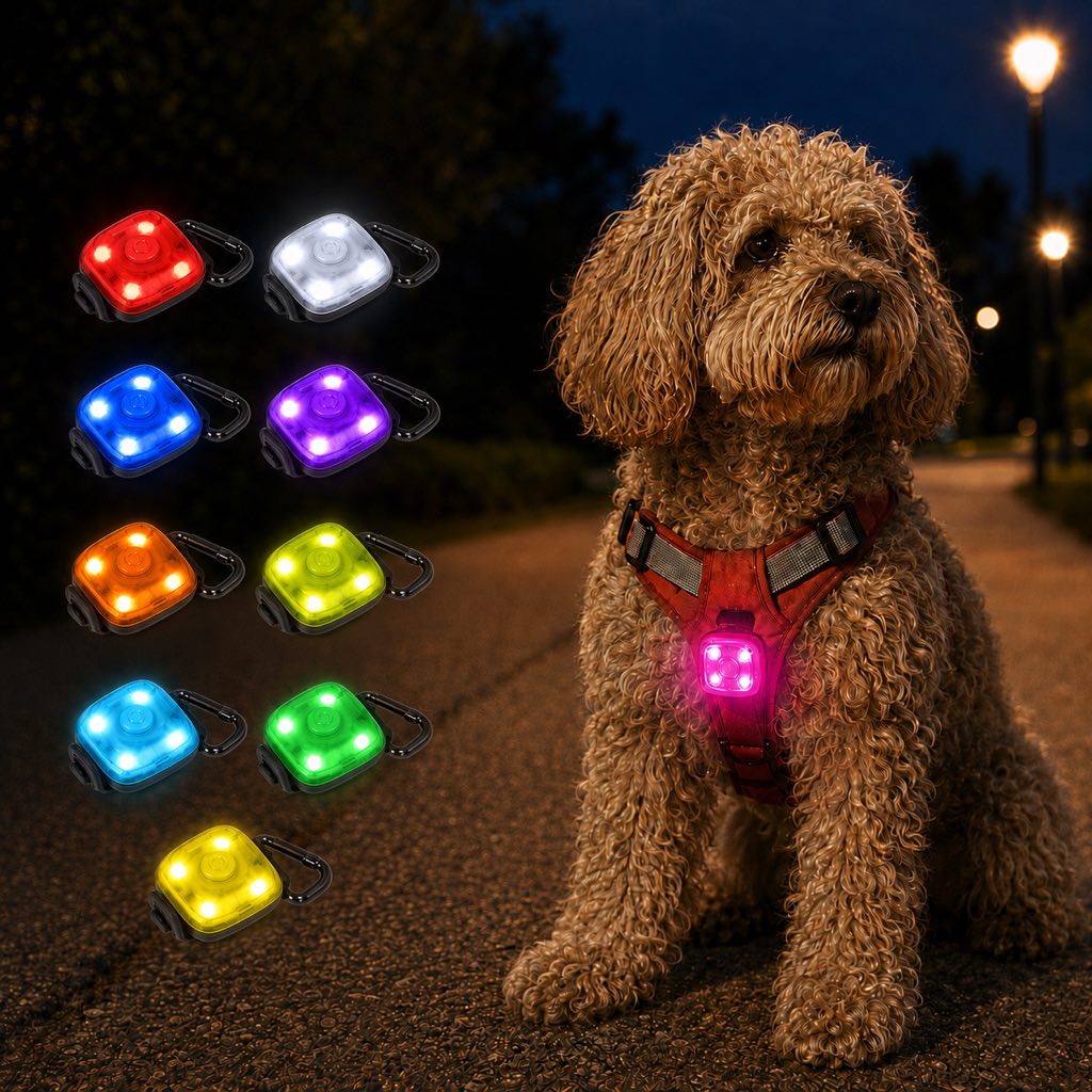 Clip-On Pet Safety Light – Stay Visible After Dark