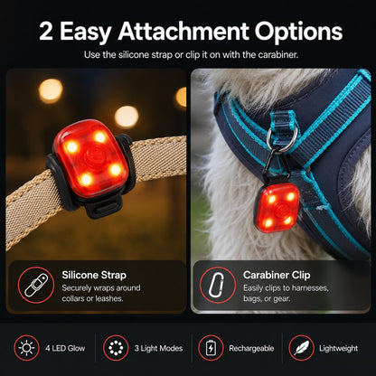 Clip-On Pet Safety Light – Stay Visible After Dark