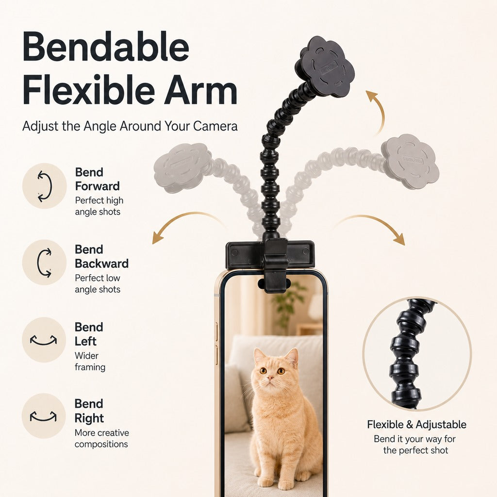 Pet Selfie Phone Clip – Treat Holder for Perfect Photos