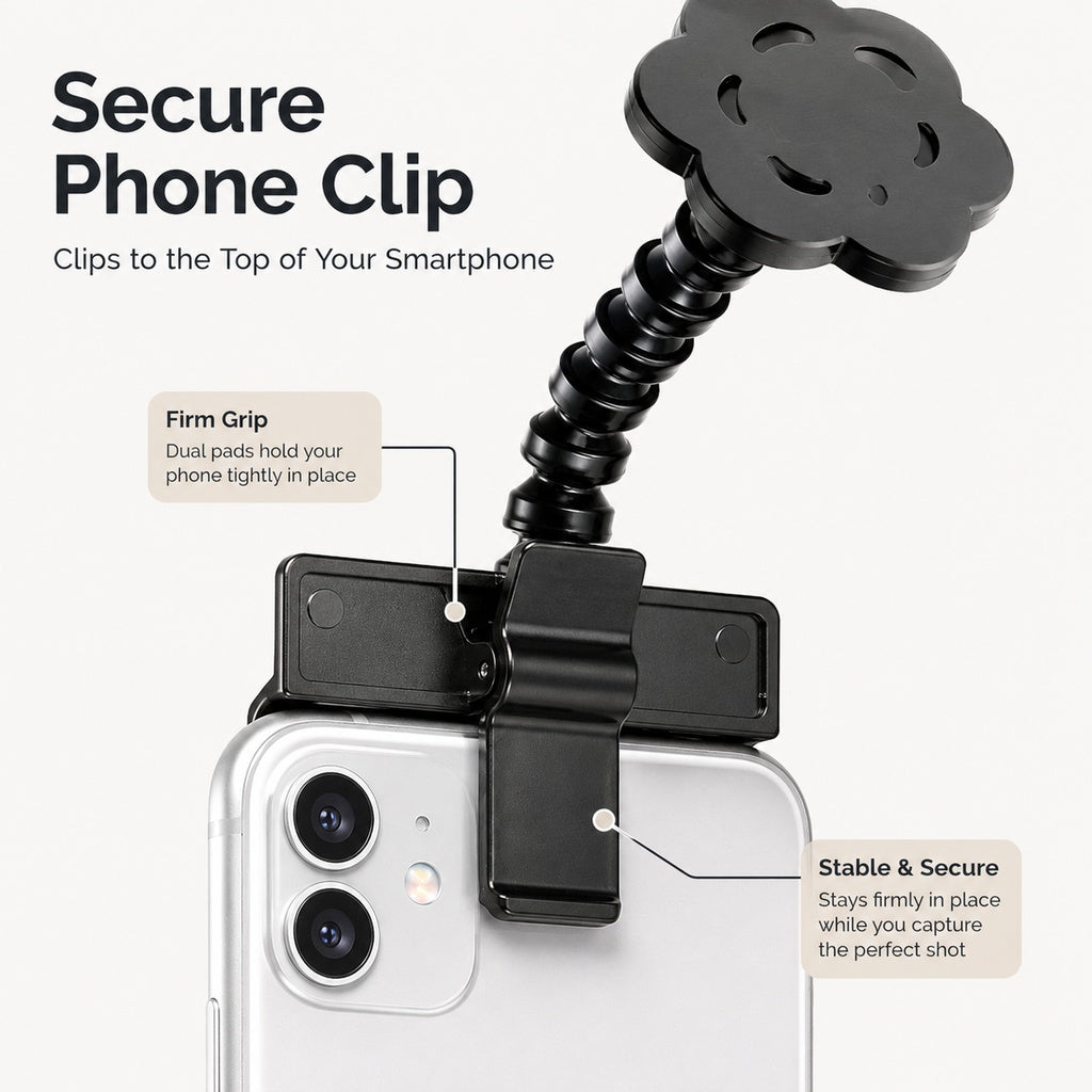 Pet Selfie Phone Clip – Treat Holder for Perfect Photos