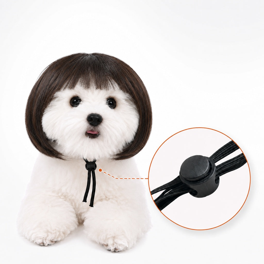 Funny Bob Pet Wig – Easy Costume Photo Prop