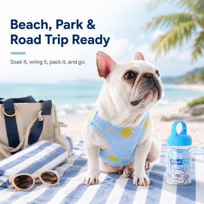 Frenchie Cooling Vest – Cooler Hot Summer Walks