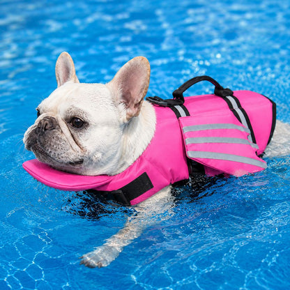 Frenchie Dog Life Jacket – Chin Float for Safe Swims