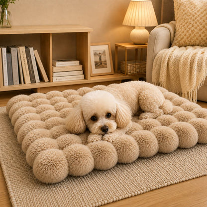 Plush Faux Fur Pet Bed Mat – Non-Slip & Washable