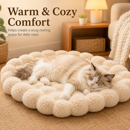 Plush Faux Fur Pet Bed Mat – Non-Slip & Washable