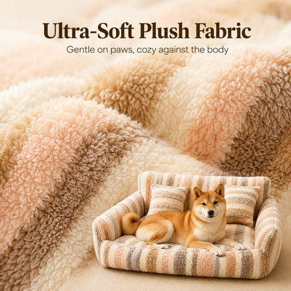 Plush Dog Sofa Bed – Soft Bolstered Everyday Naps