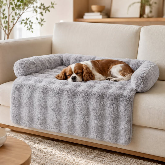 Plush Pet Sofa Protector Bed – Keeps Couch Clean