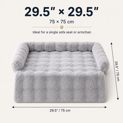 Plush Pet Sofa Protector Bed – Keeps Couch Clean