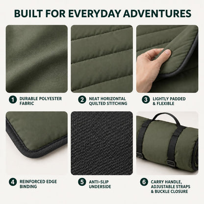 Roll-Up Dog Travel Mat – Off Damp, Dirty Ground