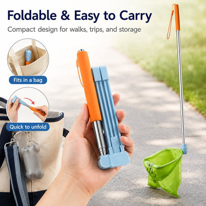 Foldable Dog Poop Catcher – No-Bend Waste Pickup