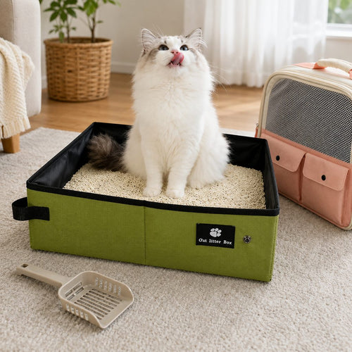 Foldable Travel Cat Litter Box – Leak-Proof