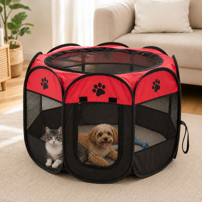 Foldable Pet Playpen – Breathable & Portable