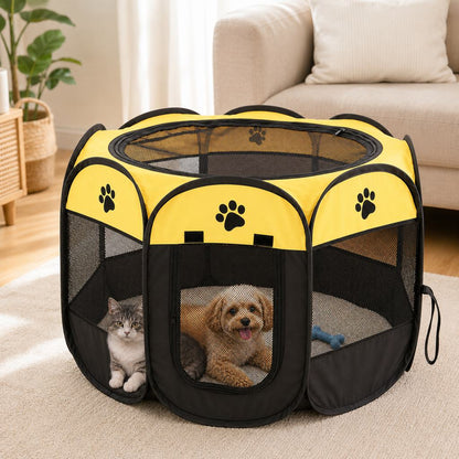 Foldable Pet Playpen – Breathable & Portable