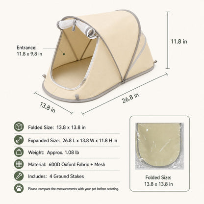 Foldable Pet Tent – Cozy Private Rest Space