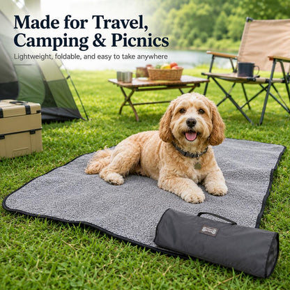 Portable Outdoor Pet Mat – Foldable Travel Blanket