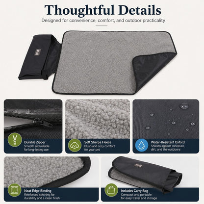 Portable Outdoor Pet Mat – Foldable Travel Blanket