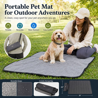 Portable Outdoor Pet Mat – Foldable Travel Blanket