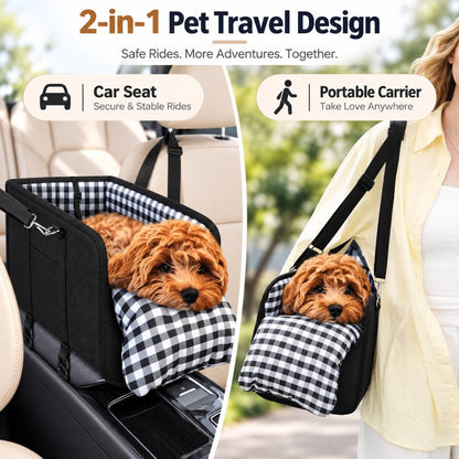 Console Pet Car Seat – Secure Front-Seat Travel