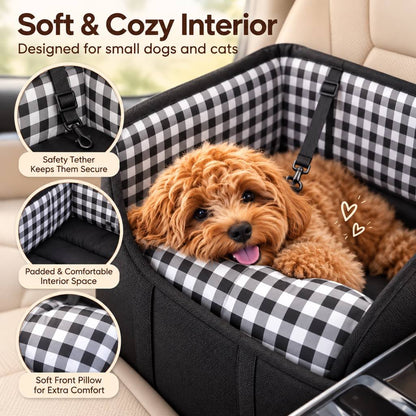 Console Pet Car Seat – Secure Front-Seat Travel