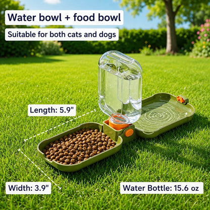 Folding Pet Water & Food Cup – Leak-Resistant Travel
