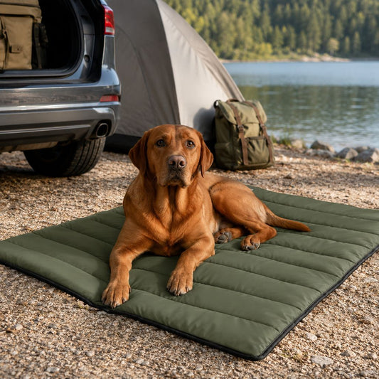 Roll-Up Dog Travel Mat – Off Damp, Dirty Ground