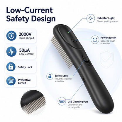 Electric Flea Comb – Spray-Free Flea Checks at Home
