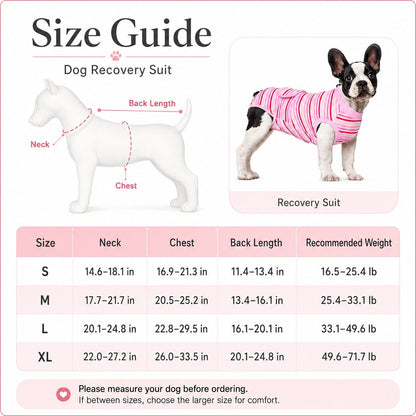 Breathable Dog Recovery Suit – Soft Cone Alternative