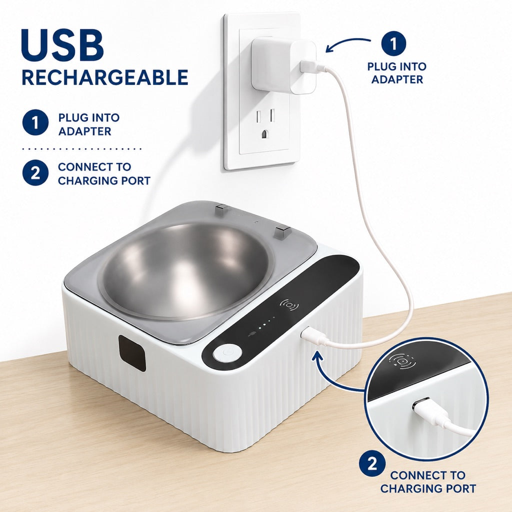 Motion Sensor Covered Cat Bowl – Keeps Food Fresh & Clean