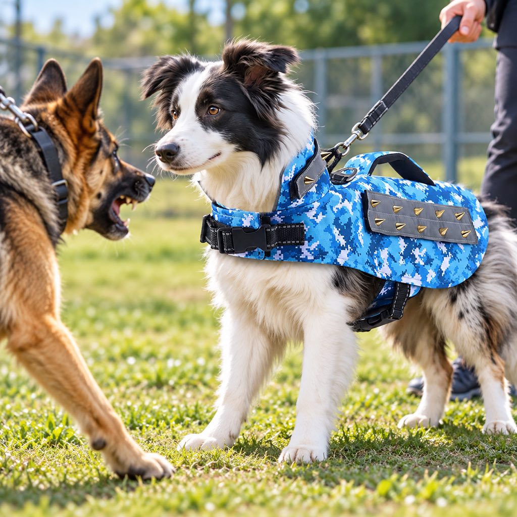 Anti-Bite Protective Dog Vest – Neck & Body Guard