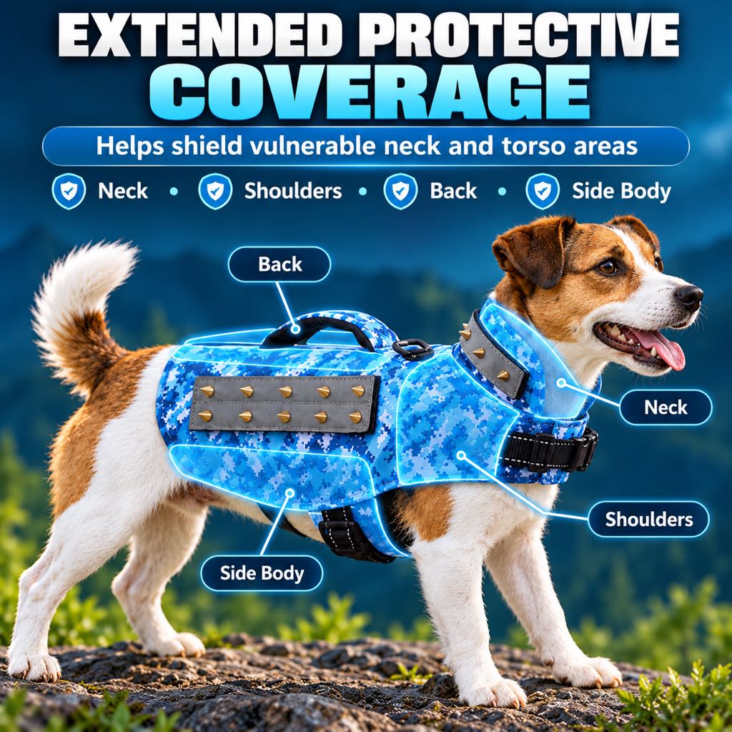 Anti-Bite Protective Dog Vest – Neck & Body Guard