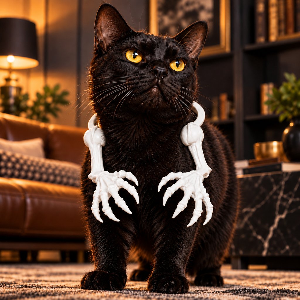 3D Skeleton Arms Pet Costume – Halloween Fun
