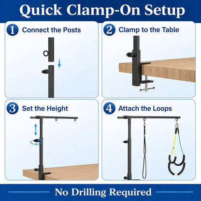 Clamp-On Pet Grooming Arm – Dual Support Holder