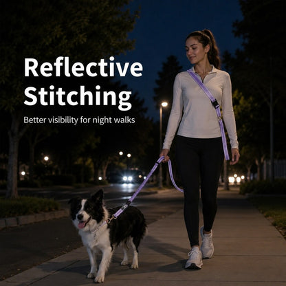 Hands-Free Bungee Dog Leash – Less Pulling on Runs