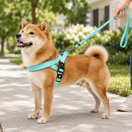 Quick-Fit Dog Harness & Leash Set – No-Choke Comfort