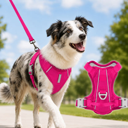 Reflective No-Pull Dog Harness – Safe Night Walks