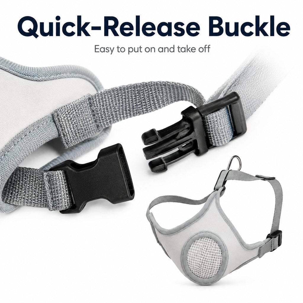 Breathable Mesh Dog Muzzle – Safer Walks & Vet Visits