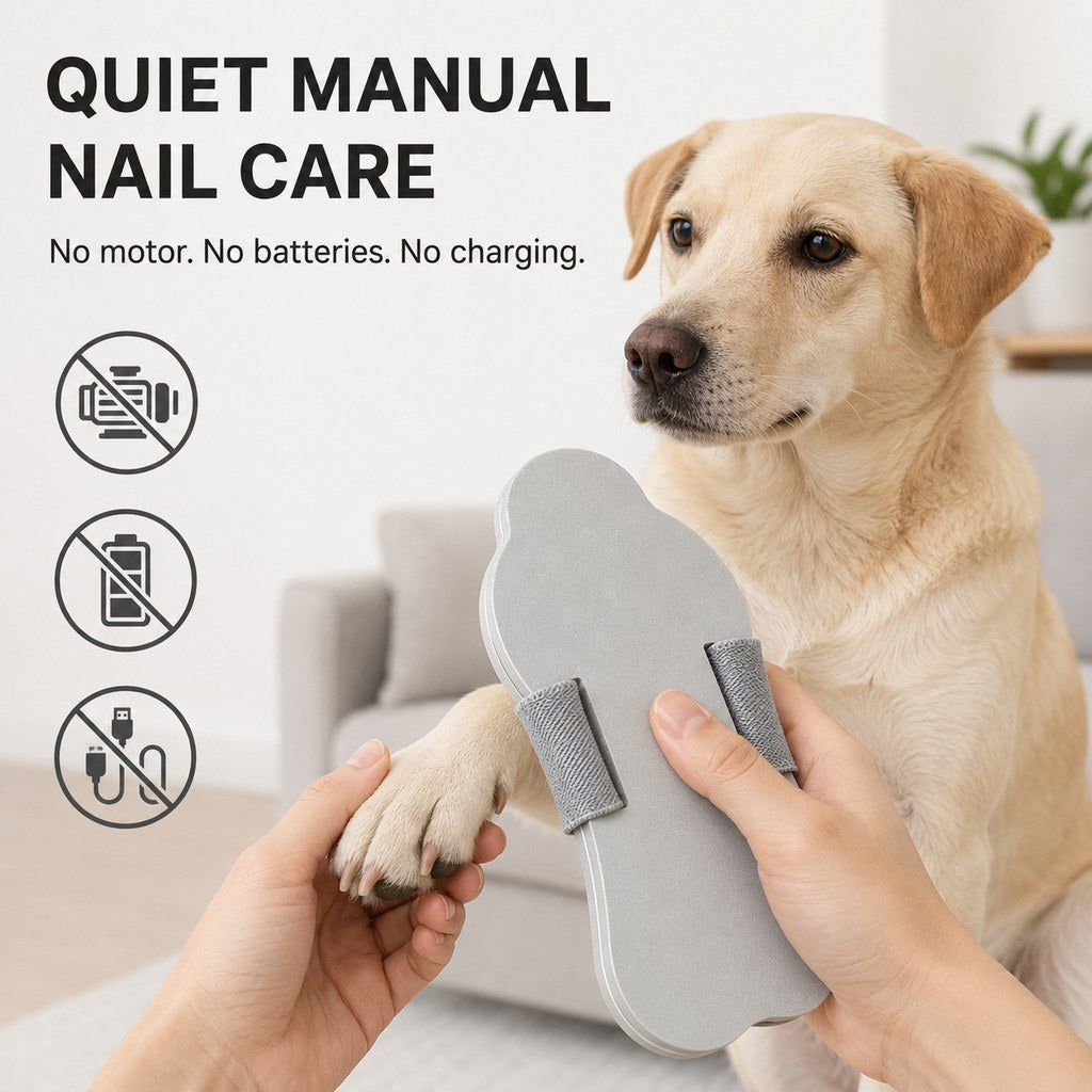 Quiet Pet Nail File Board – Blade-Free Nail Care