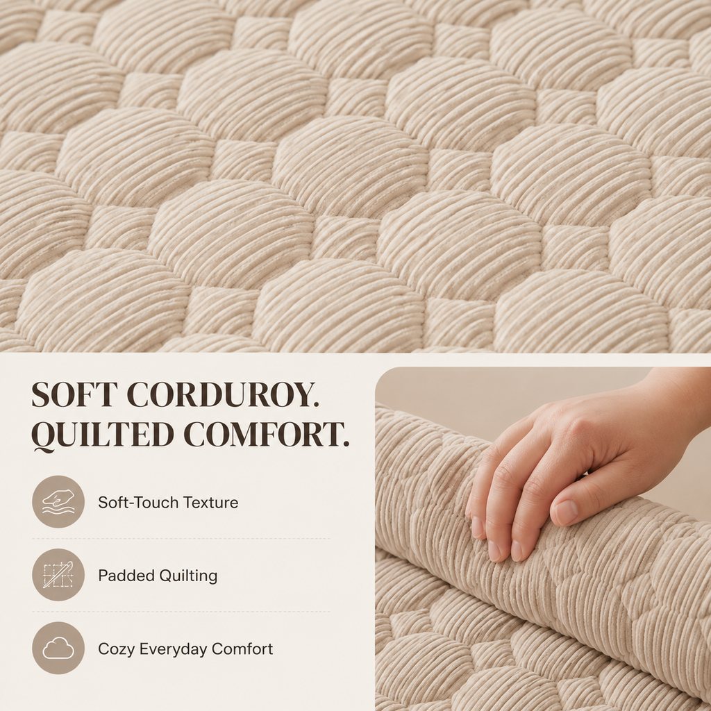 Quilted Pet Couch Bed – Sofa Protector Lounger