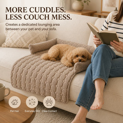 Quilted Pet Couch Bed – Sofa Protector Lounger