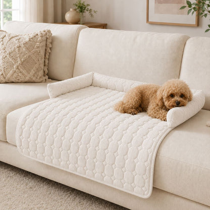 Quilted Pet Couch Bed – Sofa Protector Lounger