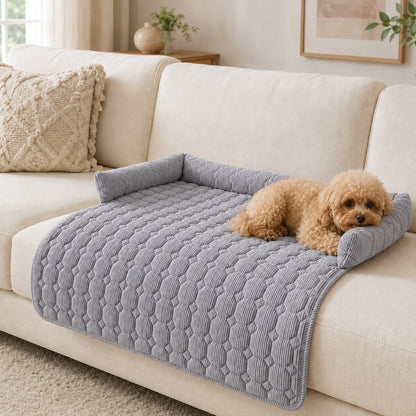 Quilted Pet Couch Bed – Sofa Protector Lounger