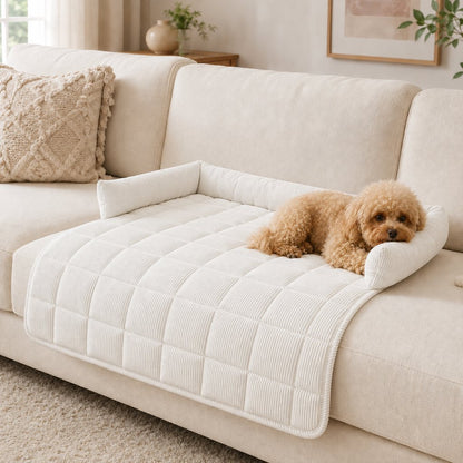 Quilted Pet Couch Bed – Sofa Protector Lounger