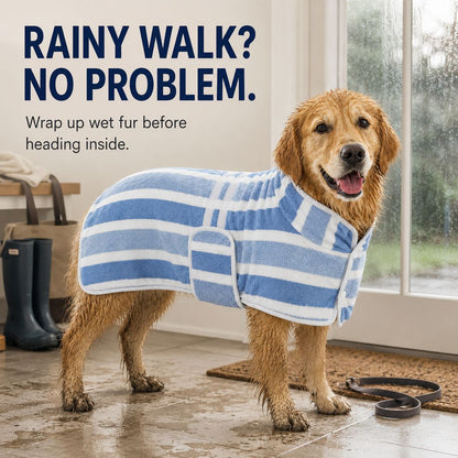 Wearable Dog Drying Towel – Hands-Free & Absorbent