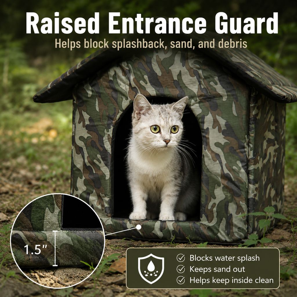 Outdoor Cat House – Weather-Resistant Cozy Shelter